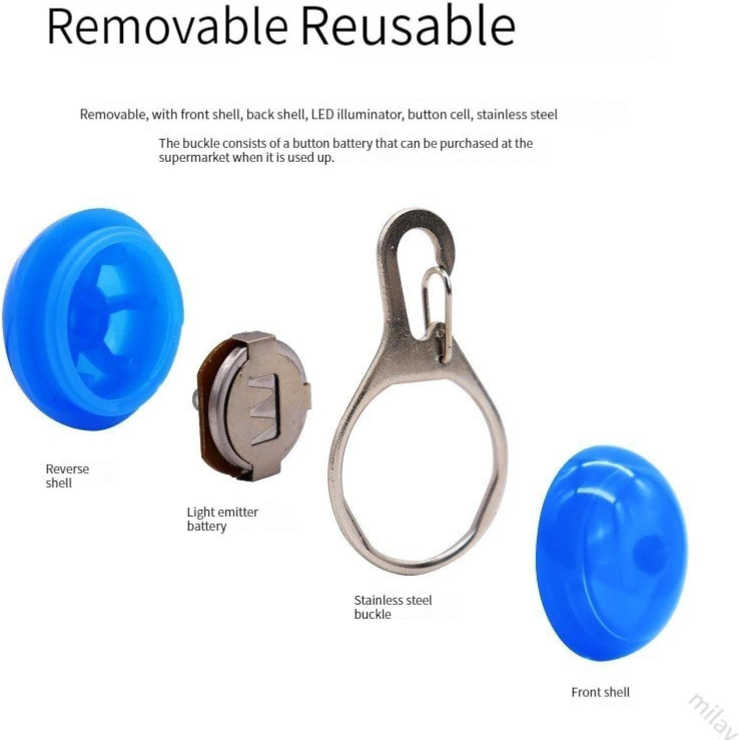 Collar LED + Colgante LED para Perros — Kit Seguridad Nocturna - Imagen 6